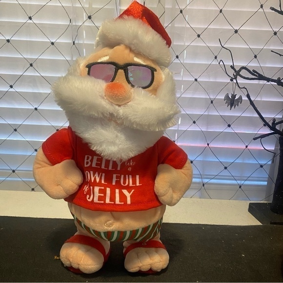 Christmas 15” Animated Plush Jelly Belly Shaking Santa Song Bootylicious Works - Picture 1 of 7